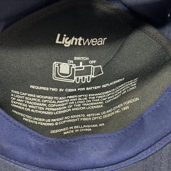 Vtg Twins Enterprise Boston Red Sox MLB Snapback Hat Cap Blue Light up Logo Mens - Picture 11 of 16